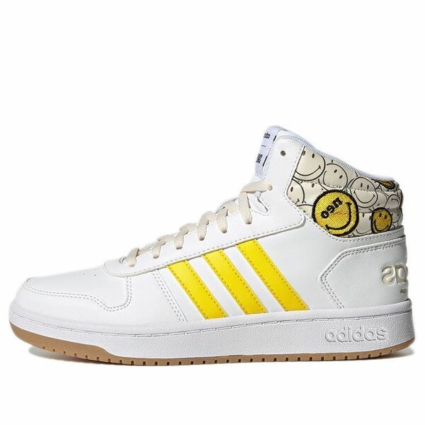 adidas アディダス レディース スニーカー Cloud White / Solar Yellow 【(WMNS) adidas Hoops 2.0 Mid Shoes White Solar Yellow GY7617】  サイズ US_6(23.0cm)