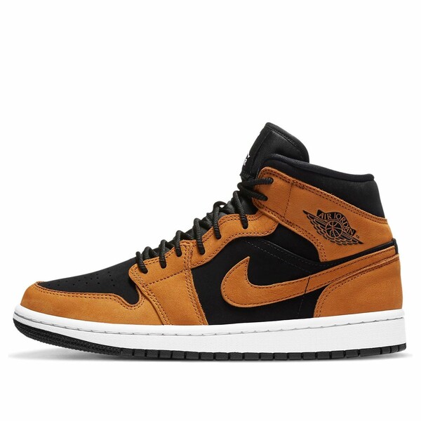 Air Jordan ジョーダン レディース スニーカー Desert Ochre/Black 【(WMNS) Air Jordan 1 Mid SE 'Desert Ochre' DB5453-700】 サイズ US_8(25.0cm)|asty