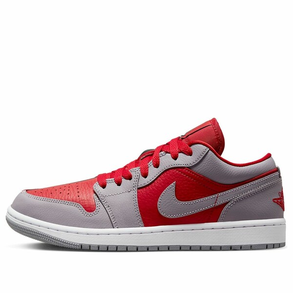 Air Jordan ジョーダン レディース スニーカー RED/GRAY 【(WMNS) Air Jordan 1 Low SE 'Split - Gym Red Cement Grey' DR0502-600】 サイズ US_W_12|asty