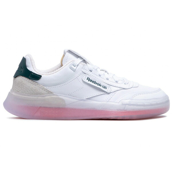 Reebok リーボック レディース スニーカー 【Reebok Club C Legacy White Twisted Coral (Women's)】 サイズ US_7.5(24.5cm) White/Twisted Coral/Forest Green|asty