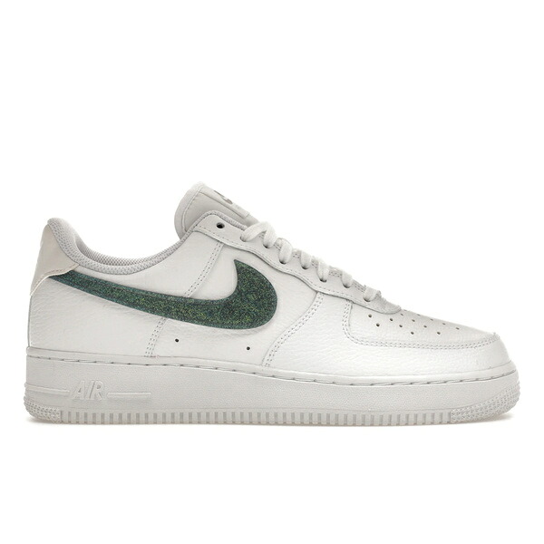 Nike ナイキ レディース スニーカー  【Nike Air Force 1 Low Glitter Swoosh Green (Women\u0027s)】  大きさ US_9.5(26.5糎) White/Grey Fog/White-Blackened Blue