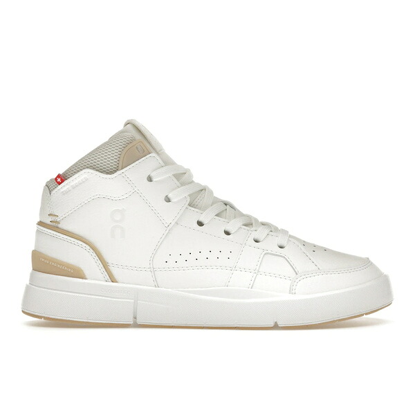 On オン レディース スニーカー  【On The Roger Clubhouse Mid White Savannah (Women)】  サイズ US_W_10.5 White/Savannah