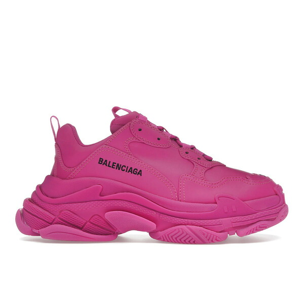 Balenciaga バレンシアガ レディース スニーカー  【Balenciaga Triple S Faux Leather Dark Pink (Women)】  サイズ US_7(24.0cm) Dark Pink