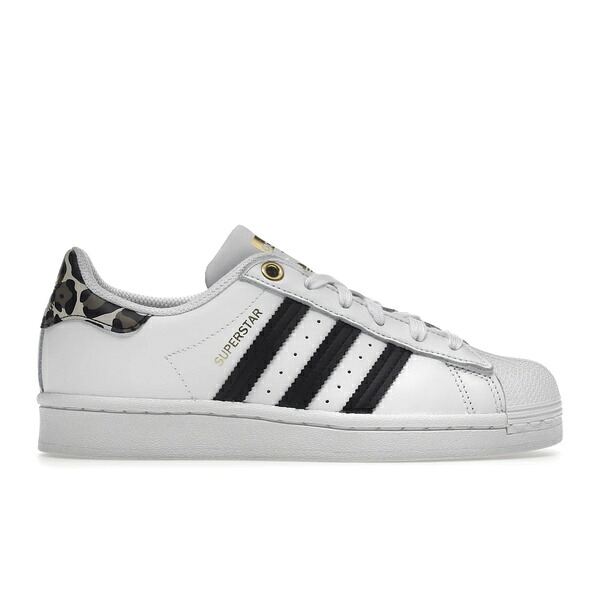adidas アディダス レディース スニーカー  【adidas Superstar White Leopard (Women\u0027s)】  大いさ US_7(24.0糎) Cloud White/Core Black/Gold Metallic スニーカー-靴-レディース靴