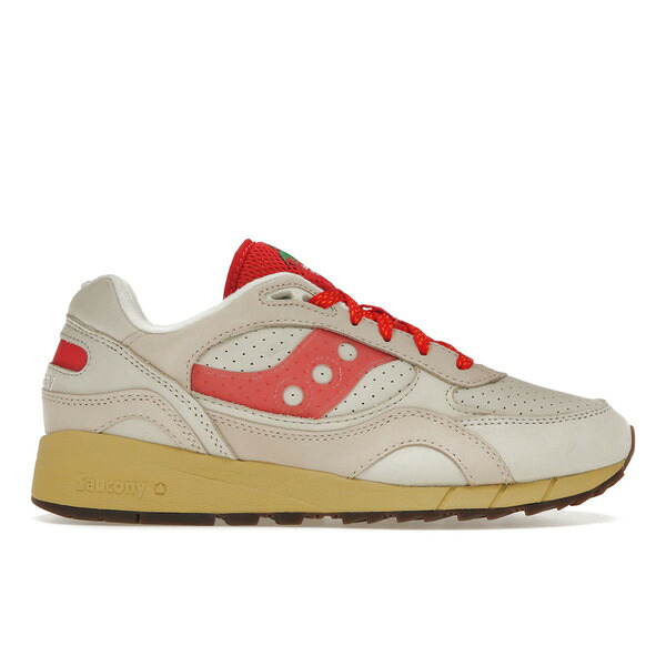 Saucony サッカニー メンズ スニーカー 【Saucony Shadow 6000 New York Cheesecake】 サイズ US_9.5(27.5cm) Beige/Red｜asty
