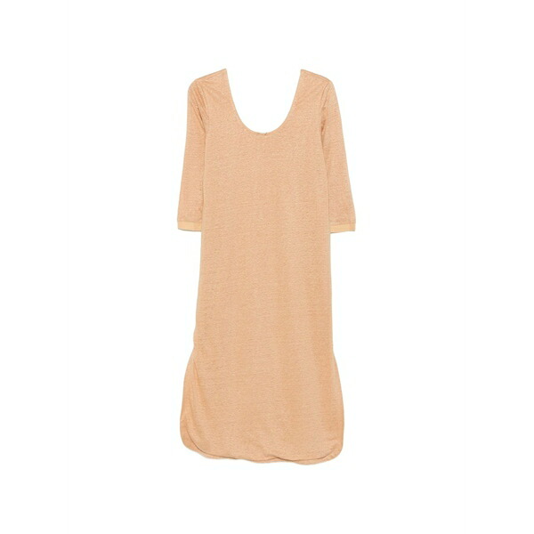 マックス アンド モイ レディース 衣装 トップス Side-slit jersey dress Neutrals