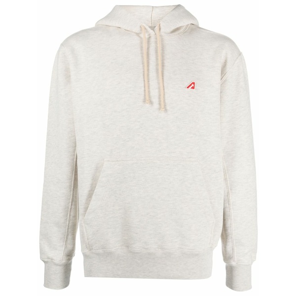 オートリー メンズ パーカー・スウェットシャツ アウター M￡lange-effect cotton hoodie Neutrals