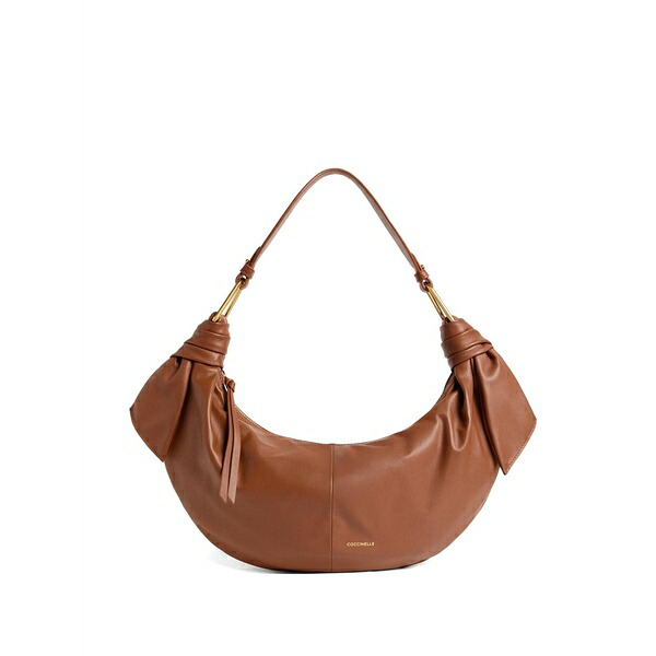 コチネレ レディース ショルダーバッグ 御徒面子 Medium furoshiki knotted shoulder bag Brown