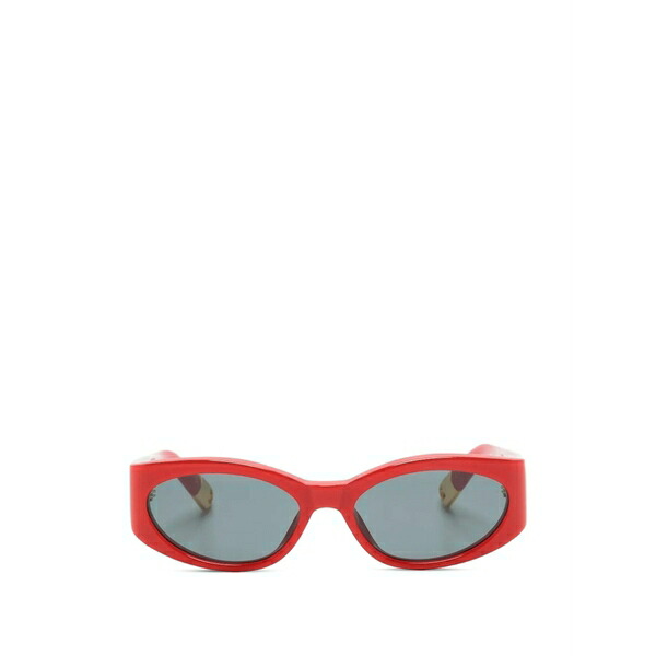 ジャクエムス レディース 黒眼鏡＆アイウェア 付属物 Oval-frame sunglasses Red