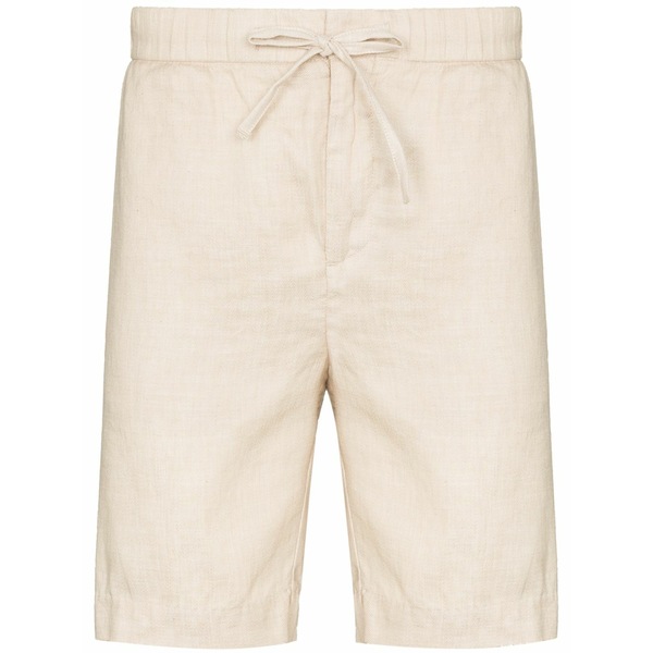 フレスコボールカリオカ メンズ 心地好いズボン下 ボトムス Drawstring-waist knee-length shorts Neutrals