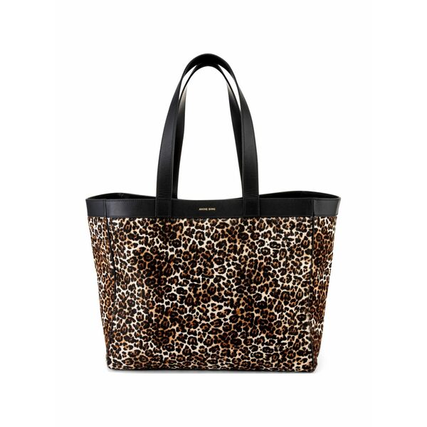 アニービン レディース トートバッグ 御徒面子 Medium rio leopard-print tote bag Neutrals