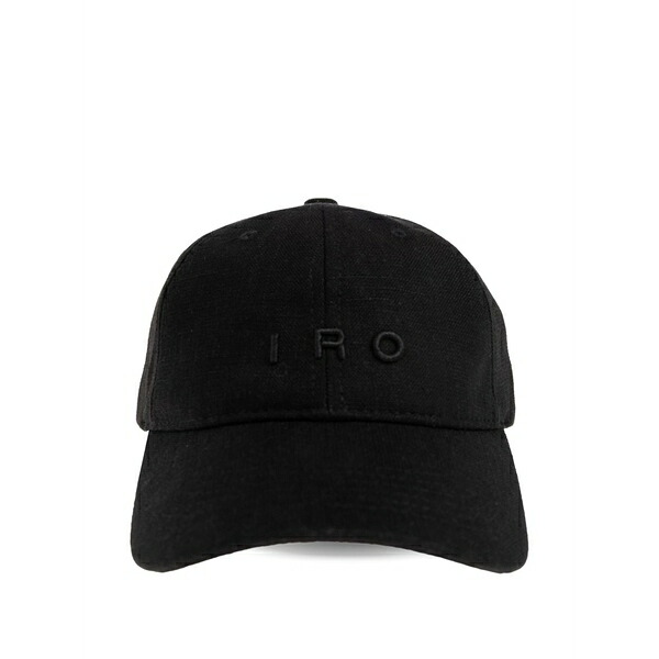 イロ レディース 鳥打ち帽 付属物 Logo baseball cap Black