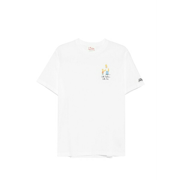 エムシーツーセイントバース メンズ プルオーバー トップス X the simpsons portofino graphic-print t-shirt White