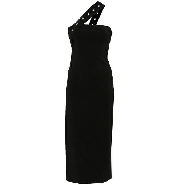 パトリツィア ペペ レディース ワンピース トップス Eyelet-detail midi dress Black｜asty