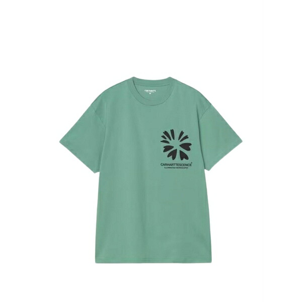 鉄道車両ハート型 メンズ ティーシャツ トップス Compy t-shirt Green
