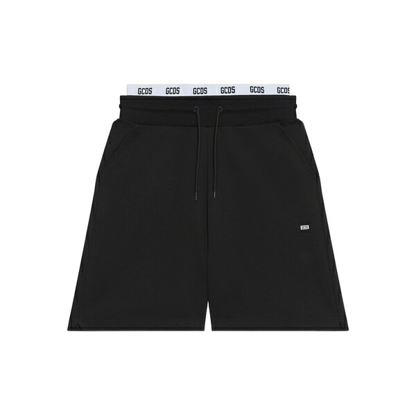 ジーシーディーエス メンズ 心地好いズボン下 ボトムス Drawstring-waist shorts Black