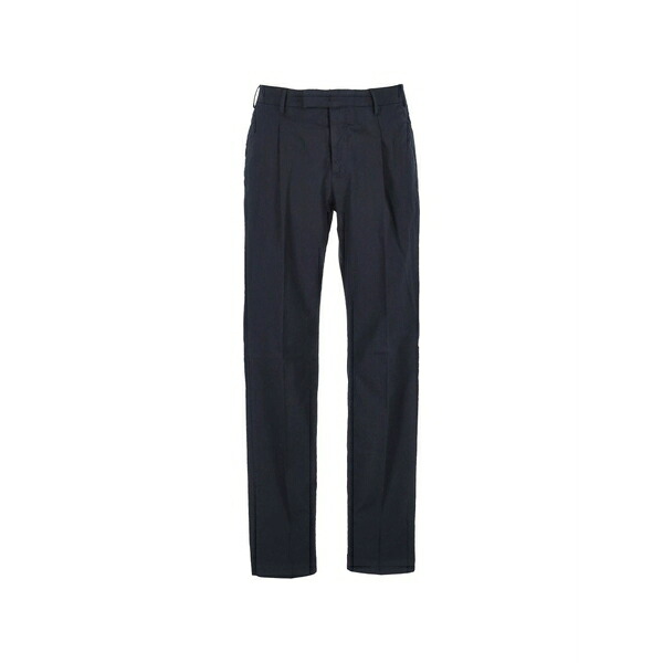PTトリノ メンズ 心地好いズボン下 ボトムス Pleated straight-leg trousers Blue