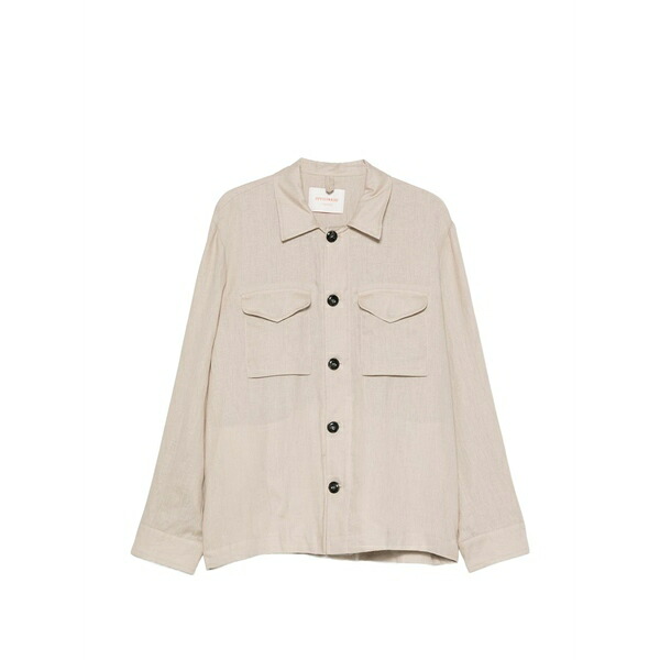 オフィシナ３６ メンズ 上衣＆上衣 アウター Button-up pocket-detail jacket Neutrals