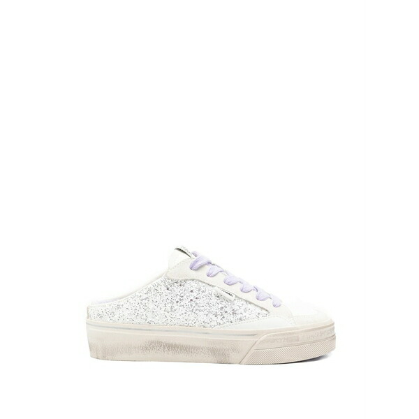 クライムロンドン レディース スニーカー シューズ Glitter slip-on sneakers Grey