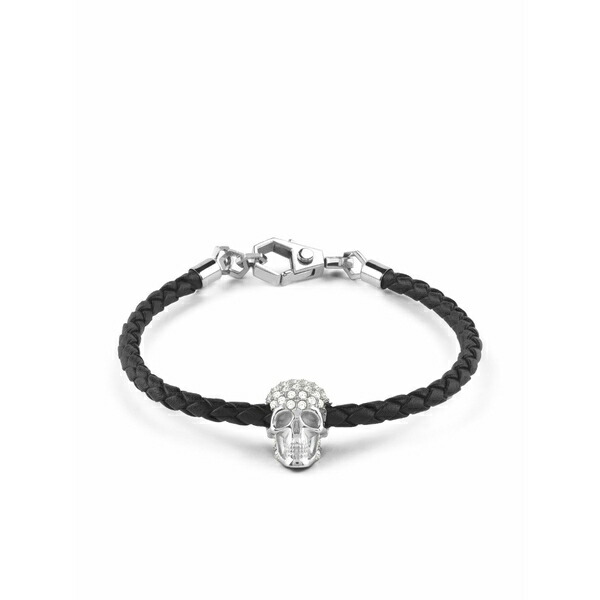 フィリップ飾り気の無い メンズ ブレスレット・バングル・アンクレット 添え物 Stainless-steel bracelet Silver