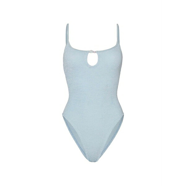 フンザ・ジー レディース ワンピース トップス Mia beaded crinkle swimsuit Blue｜asty