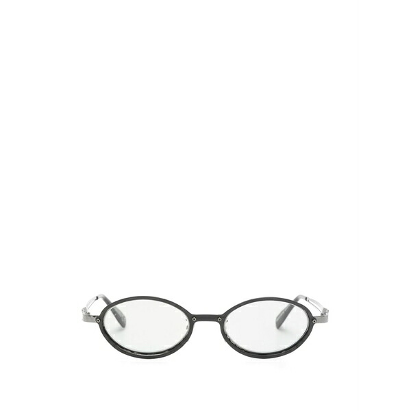 クボラウム メンズ サングラス・アイウェア 添え物 Oval-frame sunglasses Black