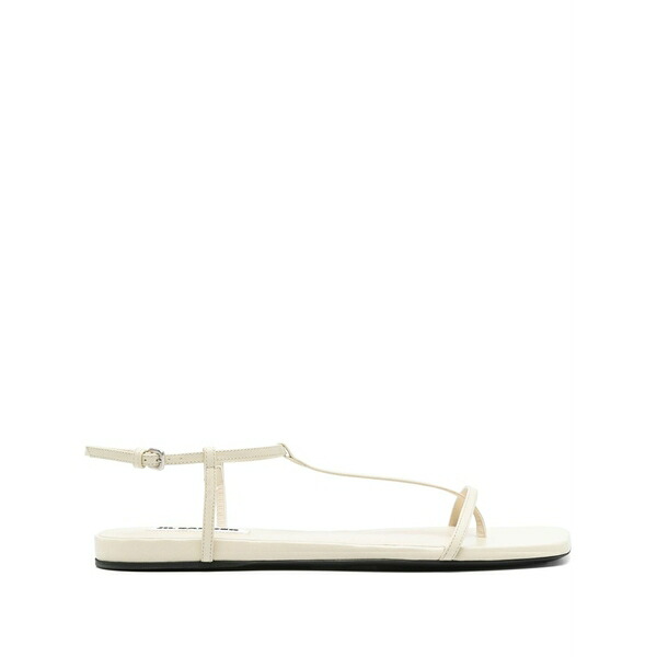 ジル・サンダー レディース サンダル シューズ Square-toe thong sandals White