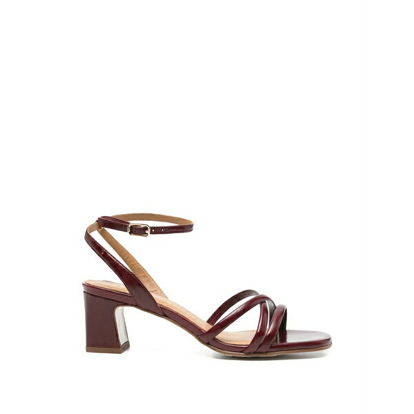 ペドロ ミラレス レディース サンダル シューズ Marines leather sandals Red