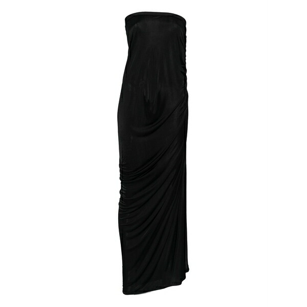 リックオウエンスリリーズ レディース スコート ボトムス Draped-design maxi skirt Black