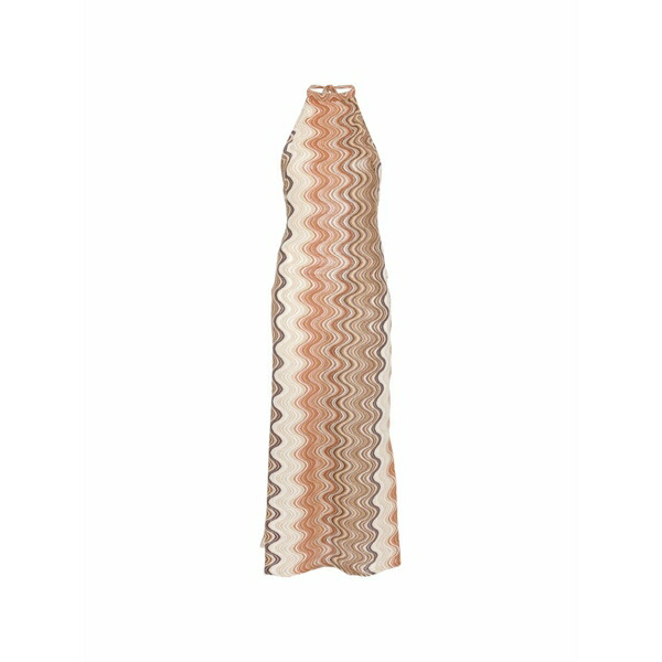 エムシーツーセイントバース レディース 衣裳 トップス Tony r chevron-knit halterneck dress Neutrals