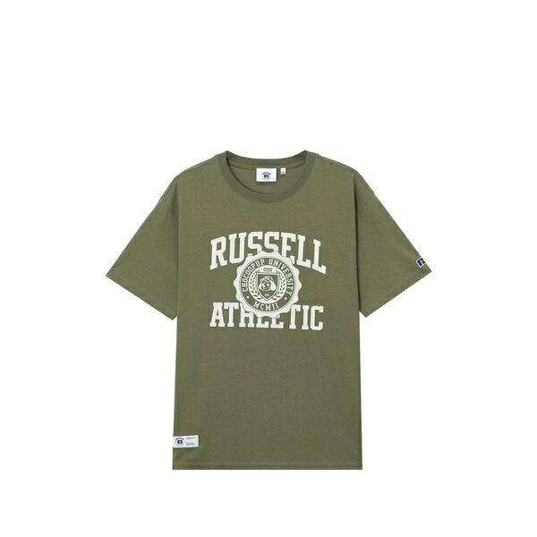 黒茶 メンズ ティーシャツ トップス Logo-print crew-neck t-shirt Green