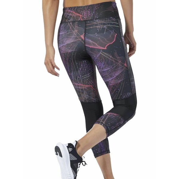 リーボック レディース レギンス ボトムス One series running 3/4 leggings Black