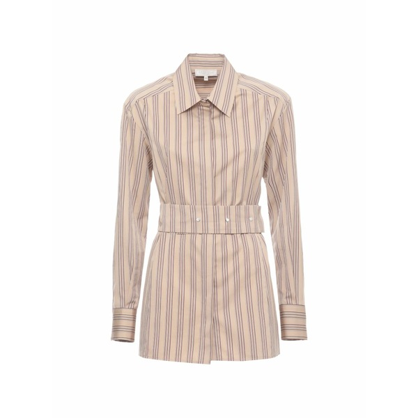 アントネリ レディース プルオーバー トップス Striped belted shirt Neutrals