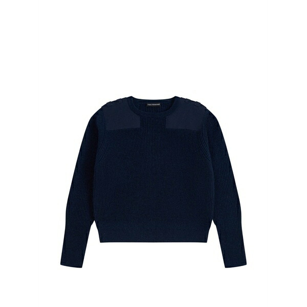 ゴーシャ ラブチンスキー メンズ 編み物\u0026スウェーター アウター Ribbed-knit patch-detail sweater Blue