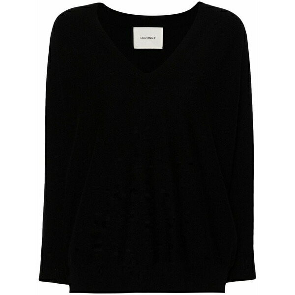 リサ・ヤン レディース 編み物\u0026プルオーバー アウター Kenny sweater Black