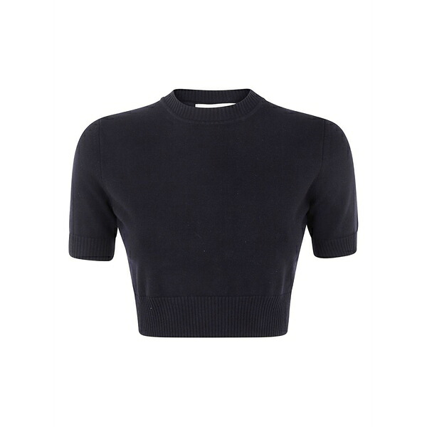 運動競技マックス レディース プルオーバー トップス Short-sleeve crop top Black
