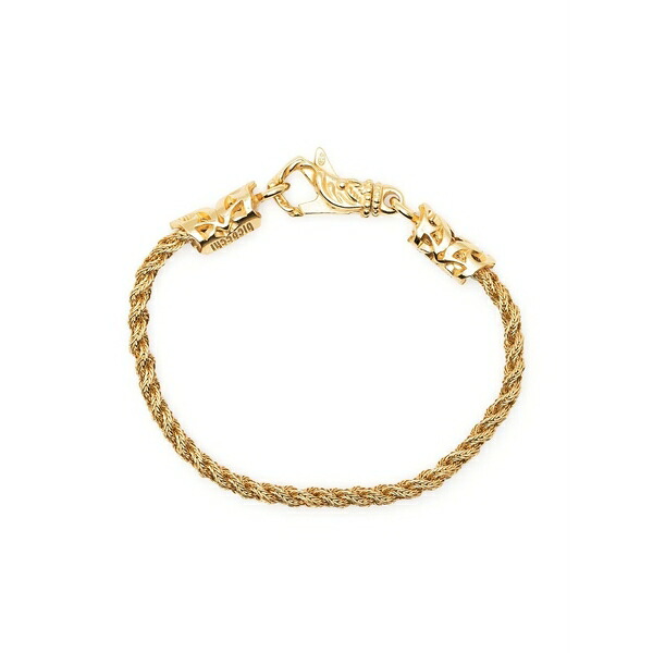 エマニュエレ ビコッキ メンズ ブレスレット・バングル・アンクレット 付属物 Braided bracelet Gold