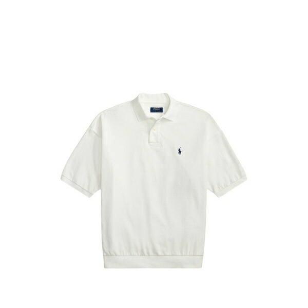 ラルフローレン メンズ スポーツシャツ トップス Ribbed polo shirt White