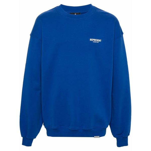 リプレゼント メンズ パーカー・スウェットシャツ アウター Owners\u0027 club cotton sweatshirt Blue