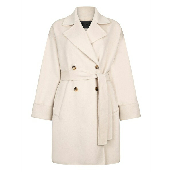 リュージョー レディース 厚地の外套 アウター Double-breasted coat Neutrals