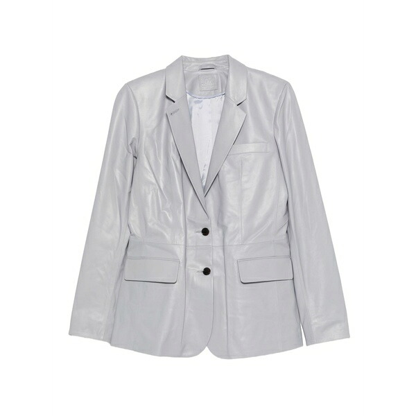 デサ1972 レディース 上衣＆上衣 アウター Flap leather blazer Grey