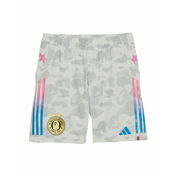 アディダス メンズ 心地好いズボン下 ボトムス Camouflage-print football shorts Grey