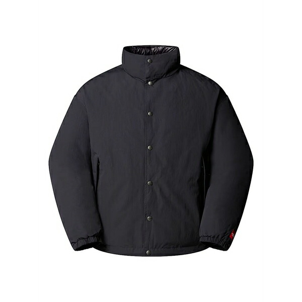 北の方人間の顔 メンズ 上衣＆上衣 アウター Red box high-neck press-stud jacket Black