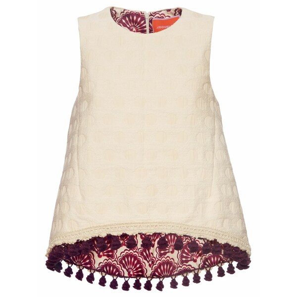 ラ・ダブル・ジェイ レディース プルオーバー トップス La scala jacquard cotton blouse Neutrals