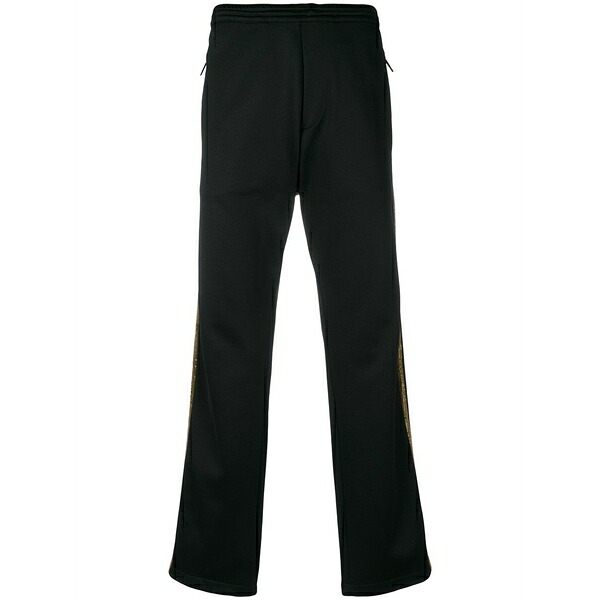 ディースクエアード メンズ 心地よいズボン下 ボトムス Sequin stripe track pants Black