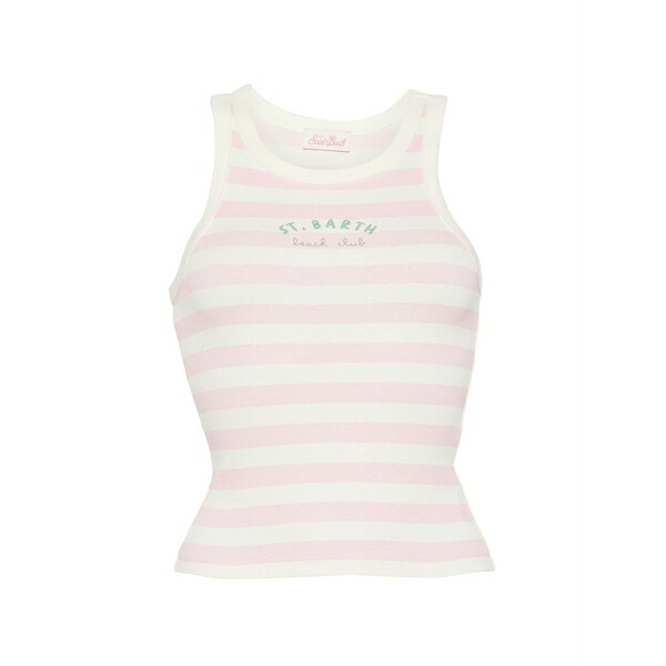エムシーツーセイントバース レディース カットソー トップス Ada striped tank top Pink