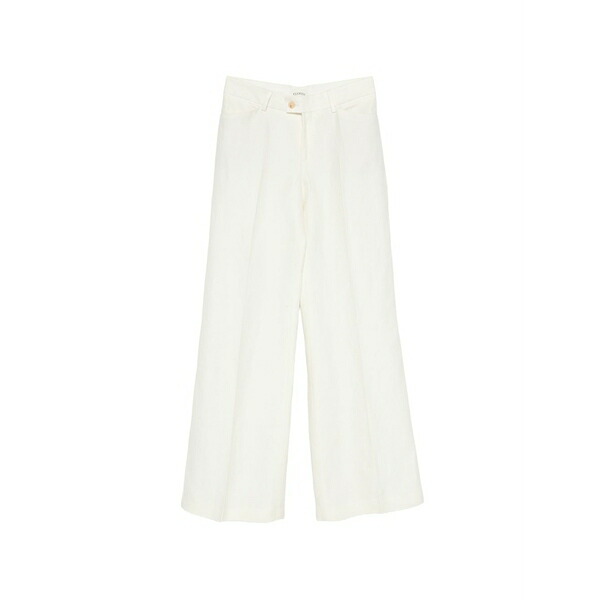 クローズド レディース カジュアルパンツ ボトムス Pressed-crease wide-leg trousers Neutrals|asty