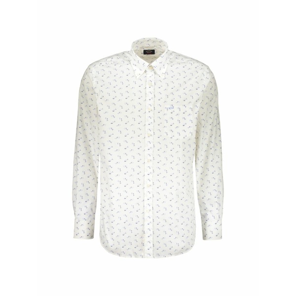 ポールアンドシャーク メンズ プルオーバー トップス Front-button shirt White