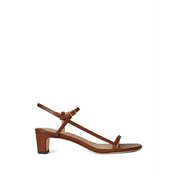 ラルフローレン レディース サンダル シューズ Lainee leather sandals Brown