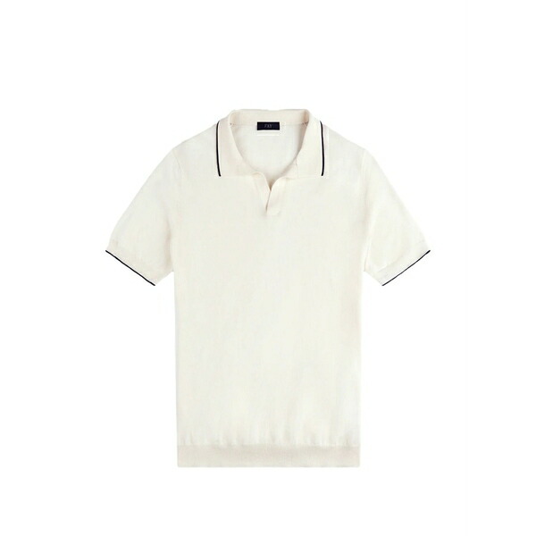 フェイ メンズ ティーシャツ トップス V-neck piping t-shirt Neutrals